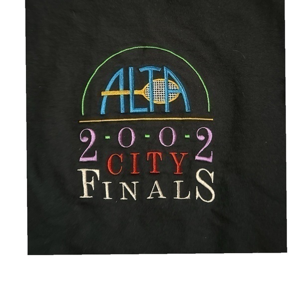 Jerzees, size Large, sweatshirt, black fleece interior, ALTA 2002 City Finals - Picture 1 of 5